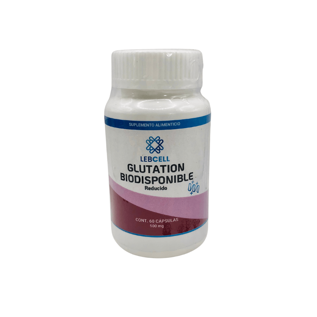 Glutation Biodisponible Reducido 60 Caps 100 mg c/u - Lebcell