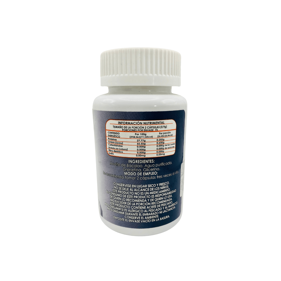 Perlas de Aceite de Higado de Bacalao 150 Caps 450 mg c/u - Anahuac