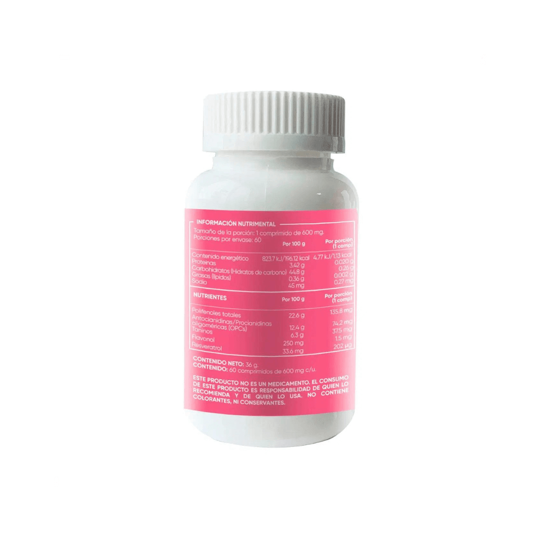 Resverasor 60 comprimidos 600 mg c/u - Soria Natural